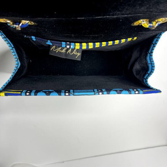 Mak Nisy Nigeria Womens Chain Crossbody Shoulder Bag Multi Velvet Lining - Picture 8 of 10